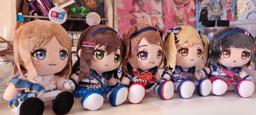 梦想协奏曲！ 毛绒玩偶 Morfonica 仓田真白/桐谷透子/广町七深/二叶筑紫/八潮瑠唯