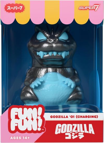 Super7 Toho Fun! Fun! - 哥斯拉 2001（充能）乙烯基可动人偶 - 5 英寸夜光可动人偶 -- 限量版 - 亚马逊独家发售