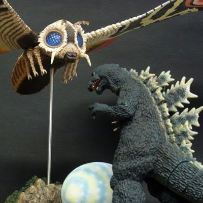 东宝大怪兽系列 「摩斯拉1964」少年Ric限定版 对决哥斯拉套装