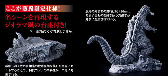 东宝30厘米系列 哥斯拉1954 初代哥斯拉“咬电车版”少年ric限定版