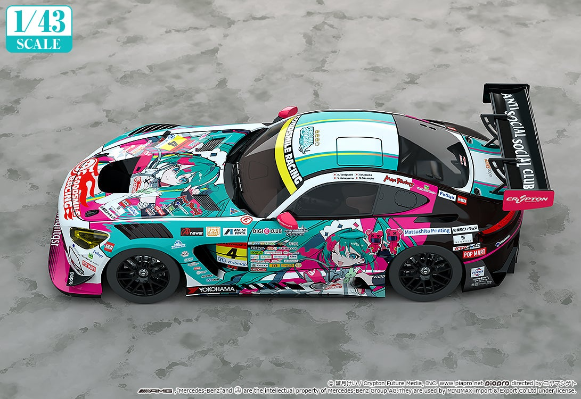 初音未来 GT企划 1/43 GOODSMILE 初音未来 AMG 2025 开幕战