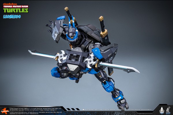 MechaHeat系列 合金机甲 忍者龟 莱昂纳多 40周年纪念版 伏击