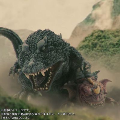 Q版拟真系列 哥斯拉・摩斯拉・王者基多拉 大怪兽总攻击2001 哥斯拉&巴拉刚 少年RIC限定