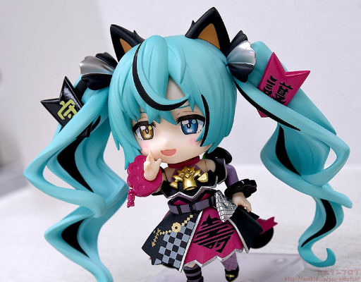 粘土人#2759 初音未来 黑招财未来