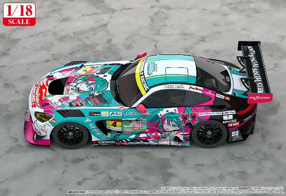 初音未来 GT企划 1/18 GOODSMILE 初音未来 AMG 2025 开幕战
