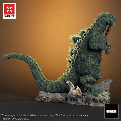 东宝30厘米系列 哥斯拉1954（咬火车造型）美式影院海报配色版