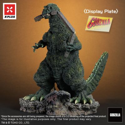 东宝30厘米系列 哥斯拉1954（咬火车造型）美式影院海报配色版