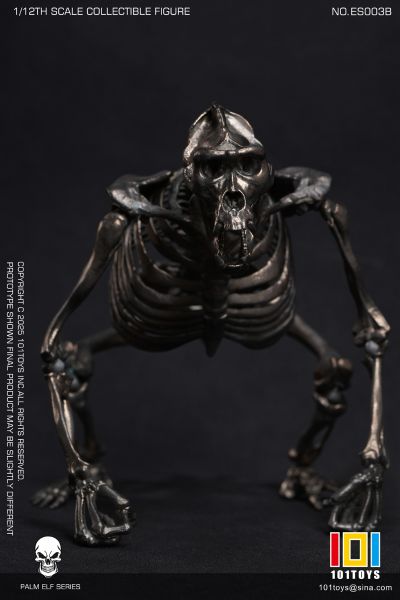 NO.ES003B 掌上精灵系列 猩猩骷髅骨架素体-银色版