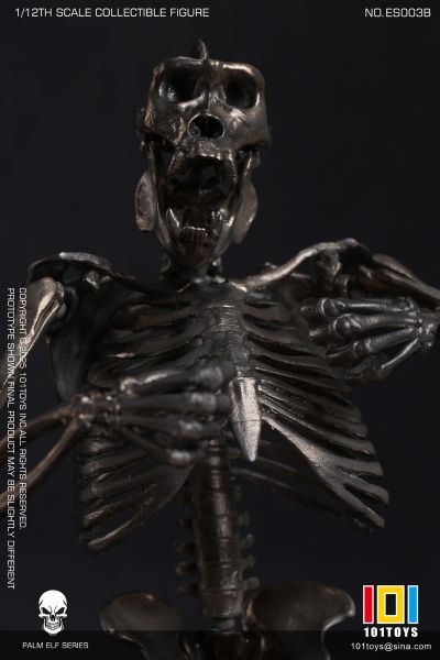 NO.ES003B 掌上精灵系列 猩猩骷髅骨架素体-银色版