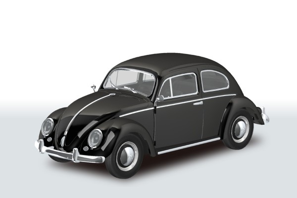 乐Pla 卡扣组合型套件 No.20-BK 大众 甲壳虫 黑