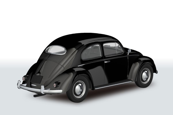 乐Pla 卡扣组合型套件 No.20-BK 大众 甲壳虫 黑