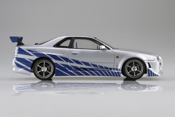 电影设备 No.WS-02 1/24 速度与激情 日产R34 Skyline GT-R
