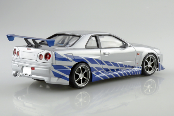 电影设备 No.WS-02 1/24 速度与激情 日产R34 Skyline GT-R