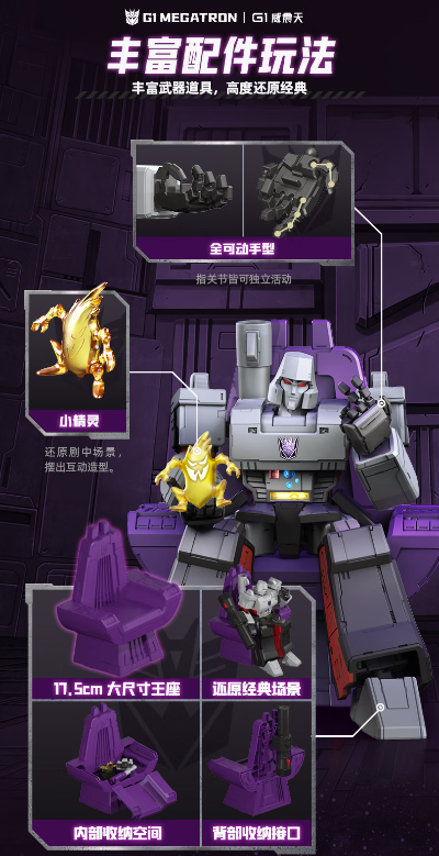 布鲁可变形金刚传奇版  G1-威震天