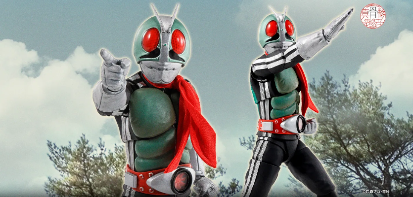 S.H.Figuarts（真骨雕制法） 假面骑士新1号 荣耀昭和骑士版（首发专属底座配套款）