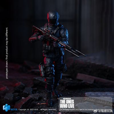 极致迷你系列 行尸走肉：活着的人 公民共和国士兵 可动人偶