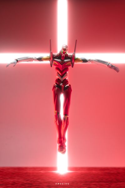 布鲁可超动积木人-传奇版-新世纪福音战士2号机