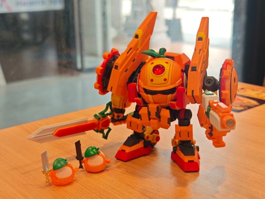 果宝特攻拼装机甲系列模型 香橙战宝