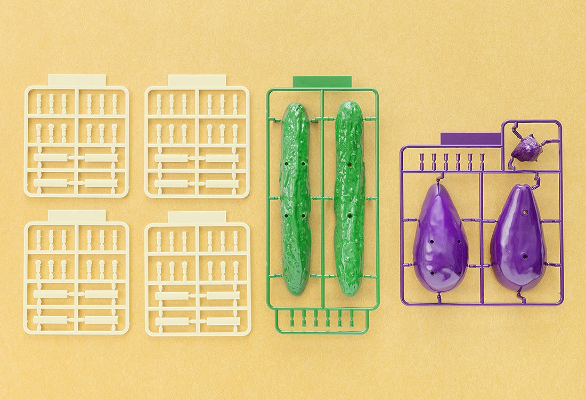 精灵马组装模型 小黄瓜和茄子