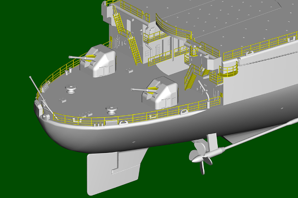 编号：05636 1/350 世界战舰系列 法国海军贞德号直升机母舰1964