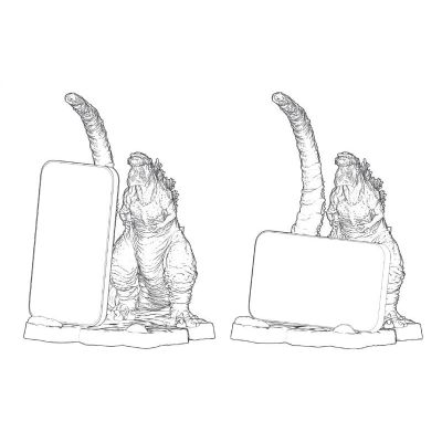 桌面怪兽 哥斯拉（2016）手机支架 热线放射