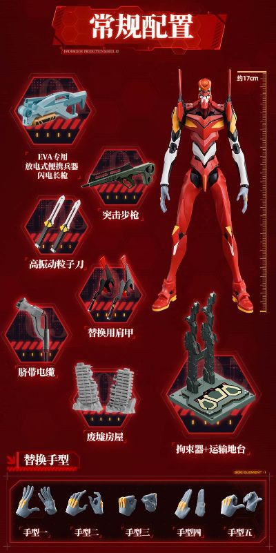 布鲁可超动积木人-传奇版-新世纪福音战士2号机