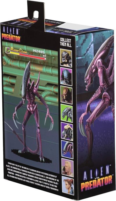 NECA-异形大战铁血战士街机版-剃刀爪异形