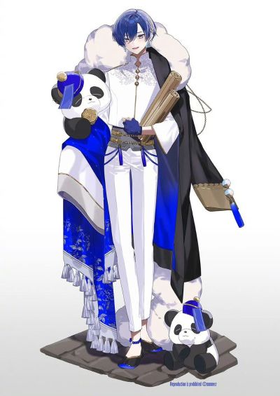 初音未来 x 良笑社 插画大赛 第5回 「中华风」 KAITO