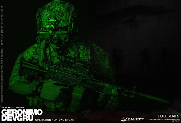 NO.78107 海军特种作战发展大队 -海神之矛行动 “杰罗尼莫”MK46 MOD1 机枪手
