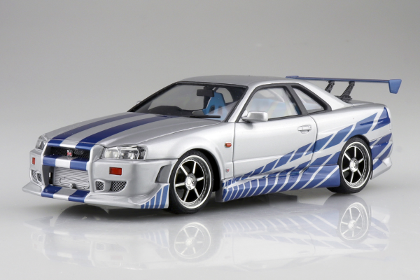 电影设备 No.WS-02 1/24 速度与激情 日产R34 Skyline GT-R