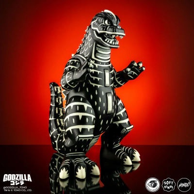 哥斯拉 - Attack Peter设计的乙烯基人偶 - 麻胶版画变体款