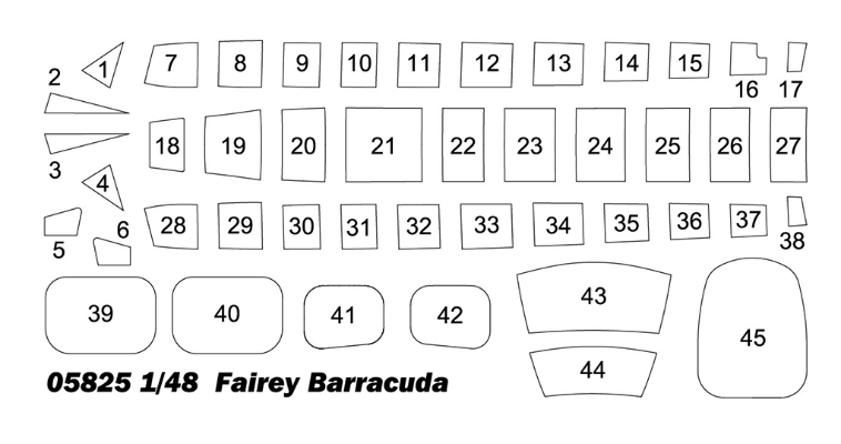 编号：05825 1/48 军用飞机系列 英国梭子鱼舰载机