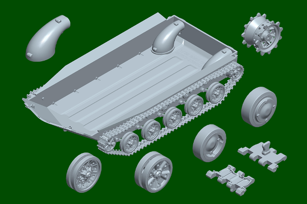 编号:80154 1/35 装甲车辆系列 BMD-1P伞兵战车