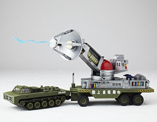 海洋堂 特摄转轮科技 70型微波激射杀兽射线车 哥斯拉对盖刚版本 PARCO 限定商品