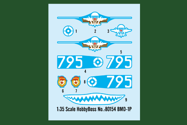 编号:80154 1/35 装甲车辆系列 BMD-1P伞兵战车