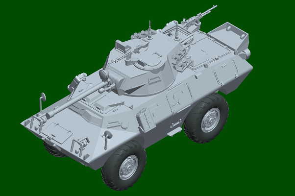 编号：07442 1/72 装甲车辆系列 美国LAV-150型轮式装甲车90mm炮