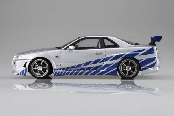 电影设备 No.WS-02 1/24 速度与激情 日产R34 Skyline GT-R