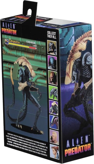 NECA - 异形大战铁血战士（街机版）- 7英寸比例可动人偶 - 蛹化异形