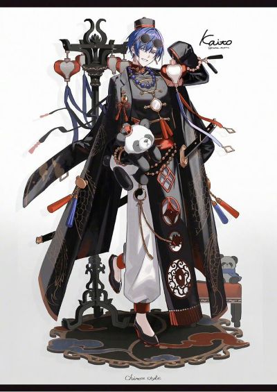 初音未来 x 良笑社 插画大赛 第5回 「中华风」 KAITO