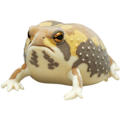 自然多彩 FLOCKY 浑身泥土的鼓腹蛙