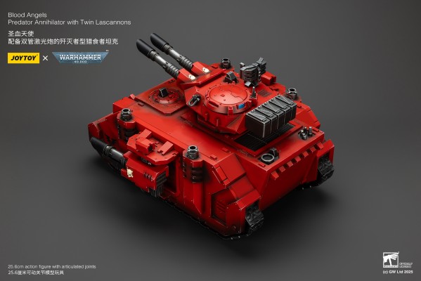 战锤40000 圣血天使 配备双管激光炮的歼灭者型猎食者坦克