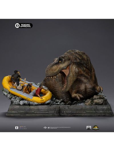 霸王龙雕像河流场景 - 侏罗纪世界：重生 - 半身艺术系列 1/20比例模型