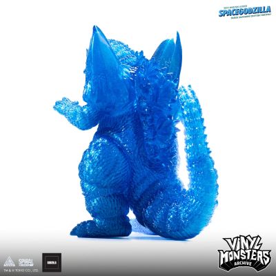 软胶怪兽档案 空间哥斯拉 透明蓝宝石闪粉版