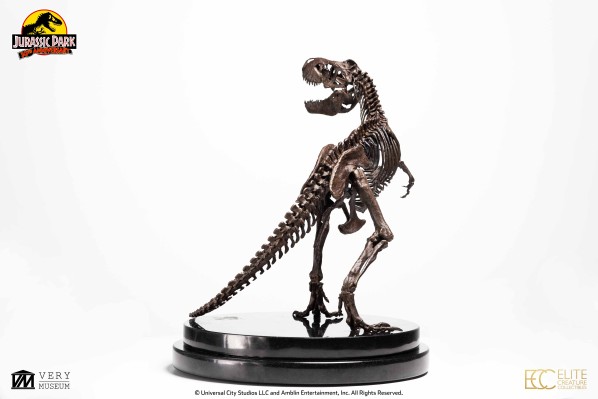 侏罗纪公园1：24比例圆形台座版霸王龙青铜雕像