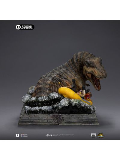 霸王龙雕像河流场景 - 侏罗纪世界：重生 - 半身艺术系列 1/20比例模型