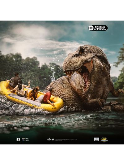 霸王龙雕像河流场景 - 侏罗纪世界：重生 - 半身艺术系列 1/20比例模型