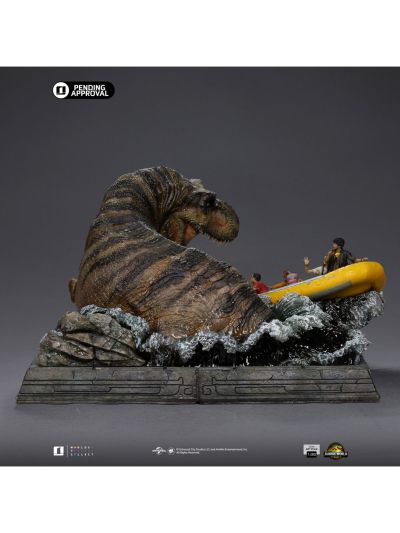 霸王龙雕像河流场景 - 侏罗纪世界：重生 - 半身艺术系列 1/20比例模型