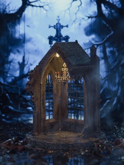 迷你废墟修道院夜灯