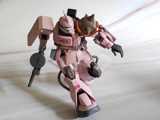 HG 1/144  沙漠型扎古 粉色猎豹队机