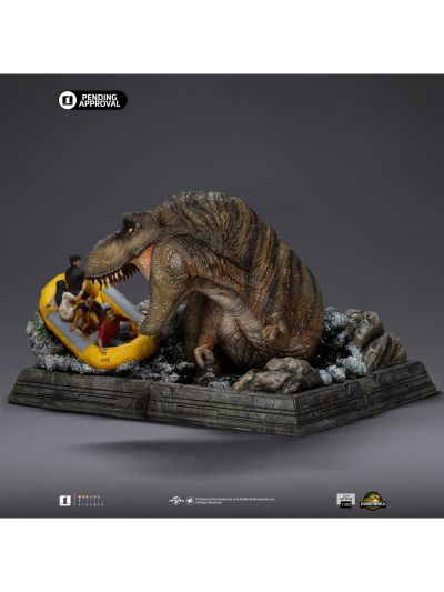 霸王龙雕像河流场景 - 侏罗纪世界：重生 - 半身艺术系列 1/20比例模型